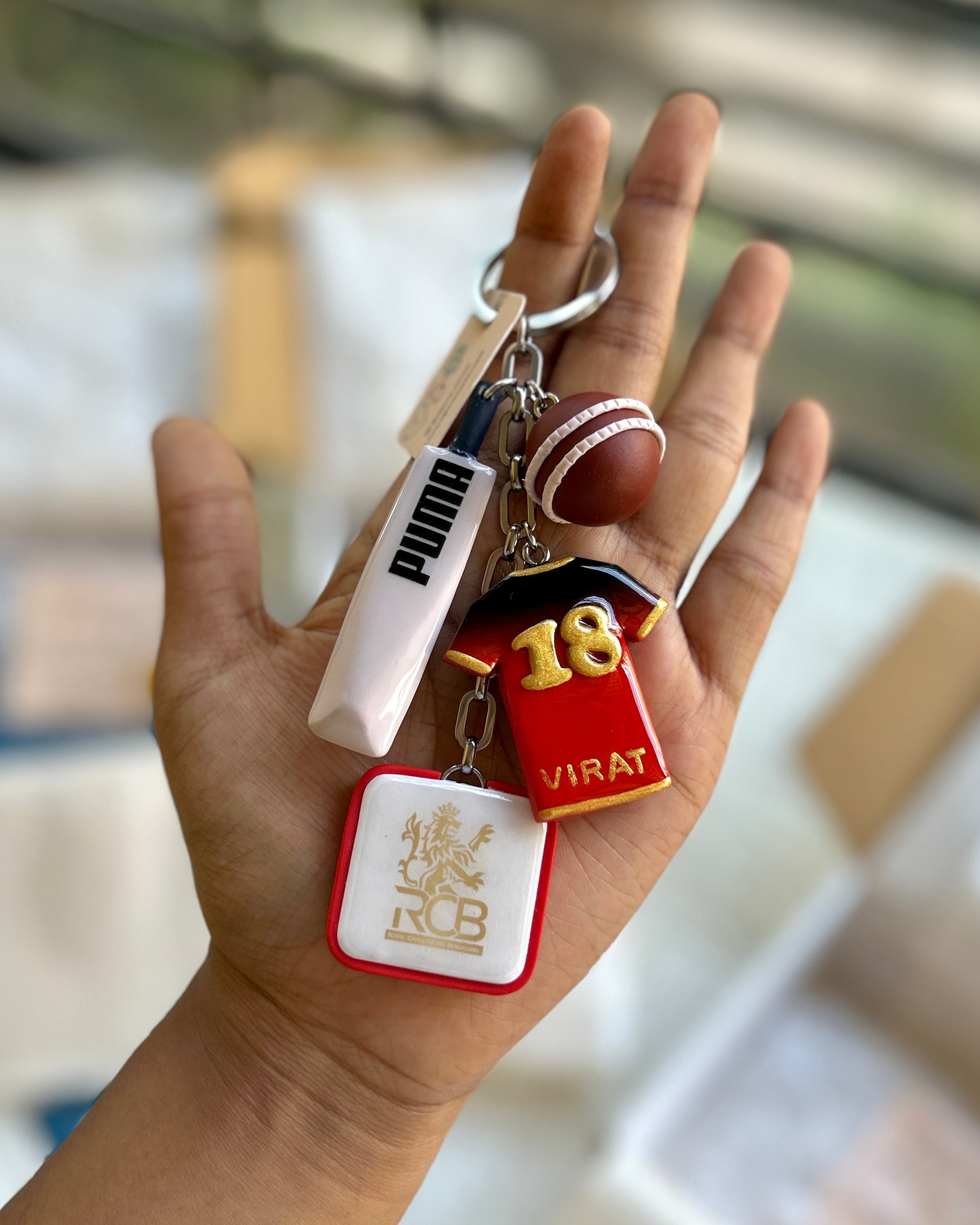Cricket-Themed Keychain