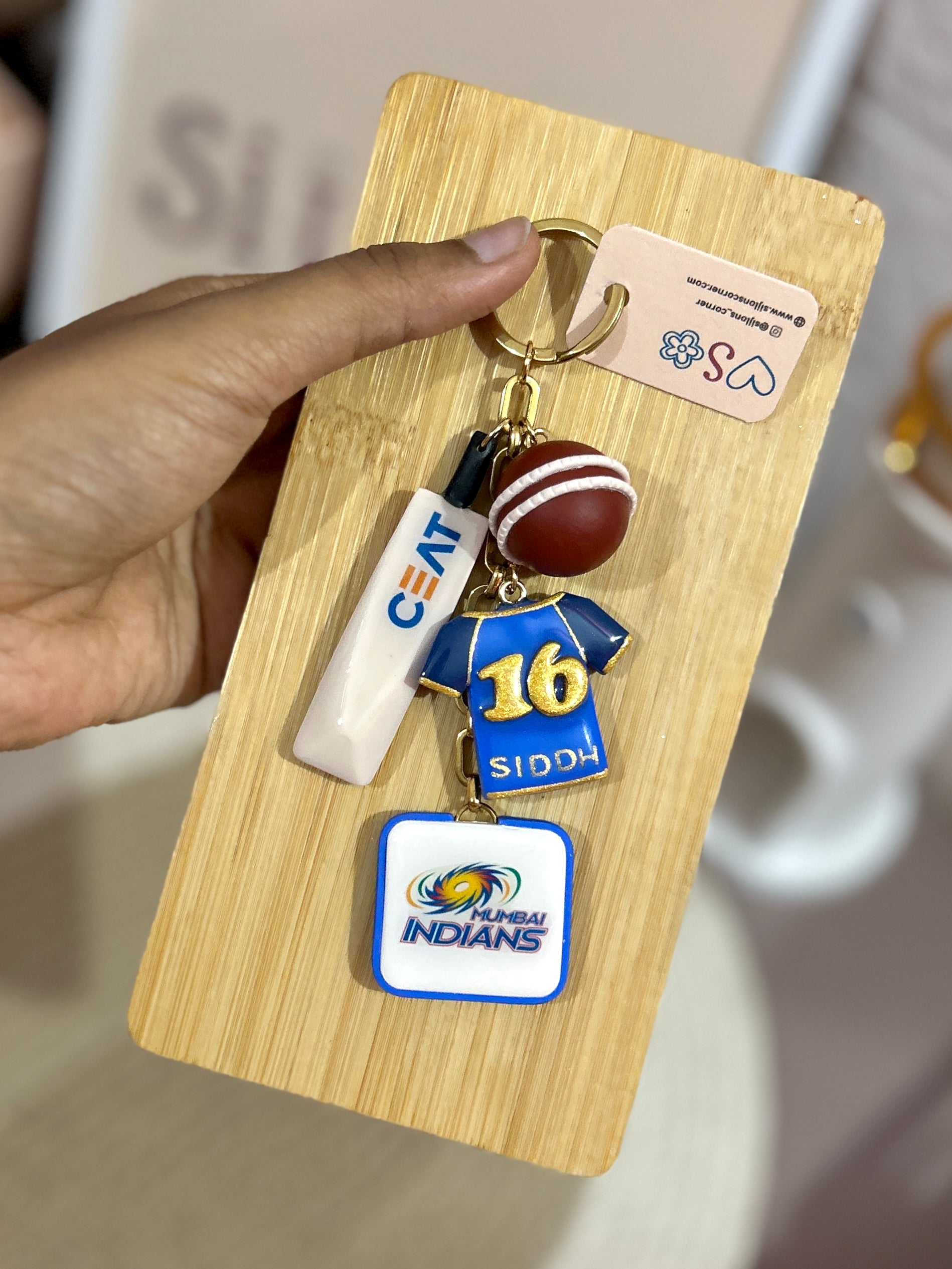 Cricket-Themed Keychain