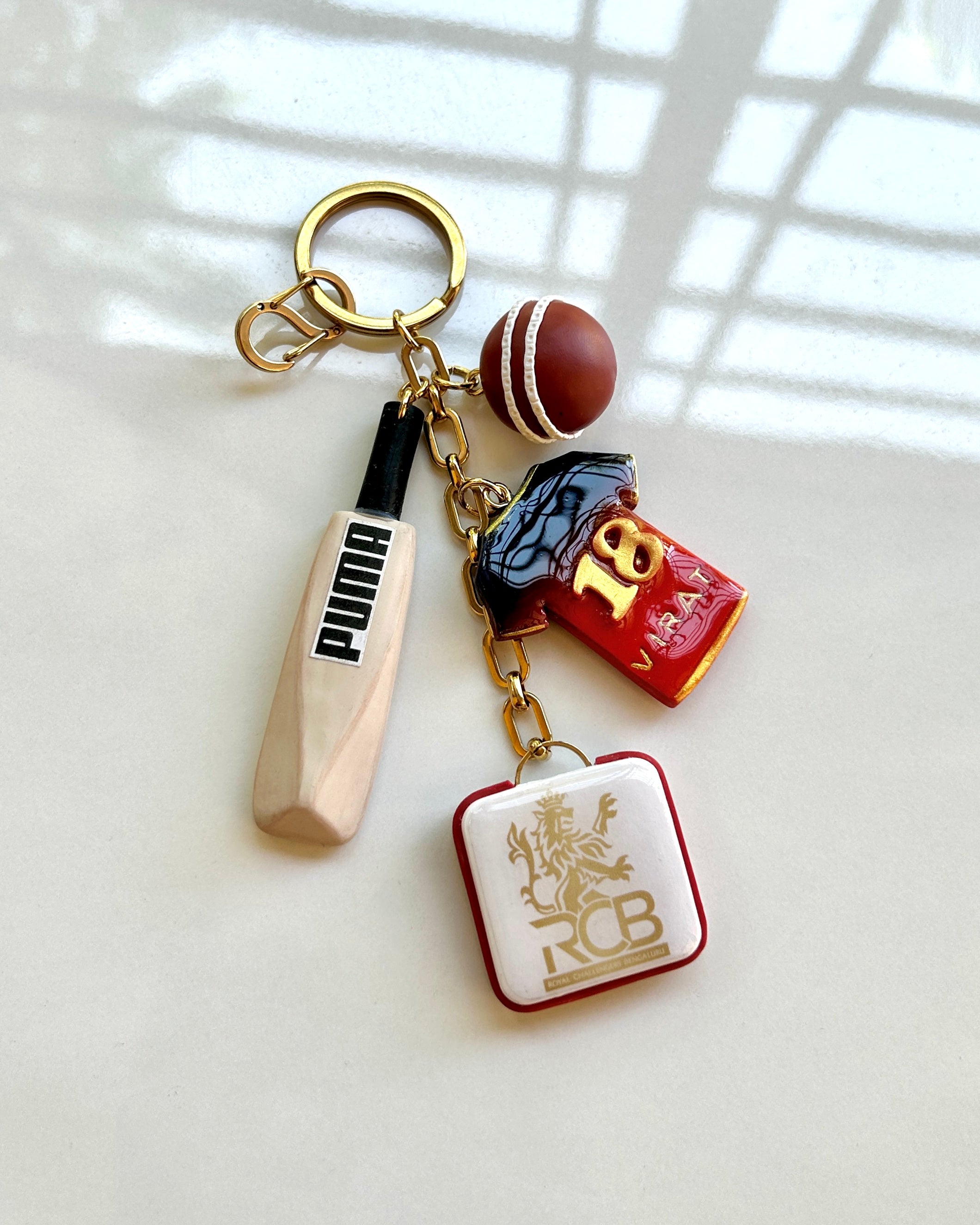 Cricket-Themed Keychain